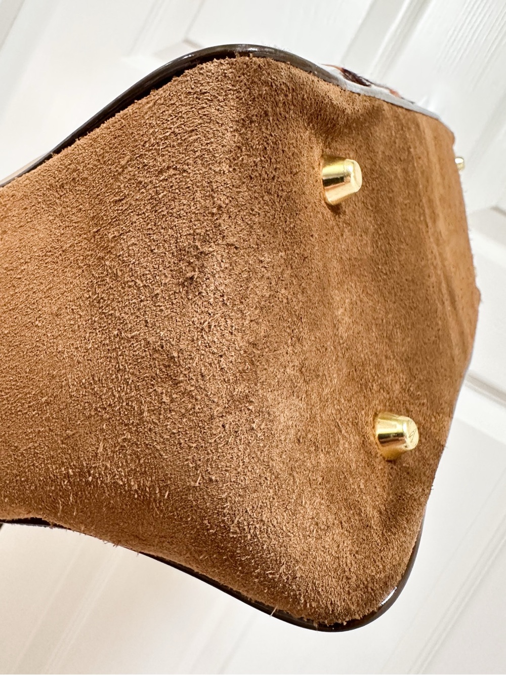 Coach Holiday Patchwork Tote Haircalf Suede Y2K Bag - Picture 14 of 17